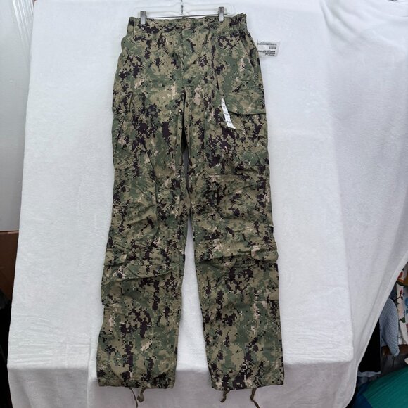US Navy Type III Cargo Pants Mens M 31x34 Green NWU AOR2 Digital Camo Ripstop - Picture 1 of 14